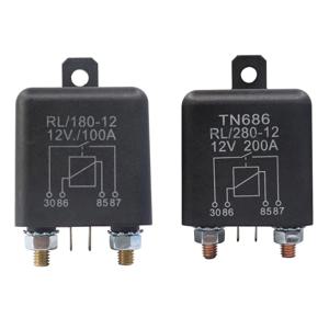 고전류 릴레이 시작 릴레이 200A 100A 12V/24V 전원 자동차 중전류 시작 릴레이 자동차 릴레이