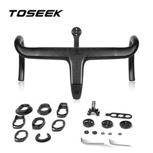 TOSEEK 카본 핸들바 로드 카본 핸들바 T700 카본 일체형 핸들바 Di2 자전거 액세서리 카본 드롭바