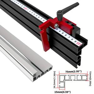 슬라이드 레일 알루미늄 합금 블록 슈트 리미터 DIY 도구, 마이 터 트랙 스토퍼 멀티 슬롯 울타리 슬라이딩 리미터 로케이터