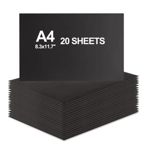0.3mm 두께의 A4 자석 시트 20장, DIY 공예, 냉장고, 화이트보드, 사무실 등에 사용할 수 있는 유연하고 부드러운 자석