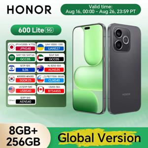 오리지널 뉴 글로벌 버전 HONOR 600 Lite 5G 8GB+256GB 6.6인치 AMOLED 스크린 108MP 메인 카메라 6520mAh 45W 슈퍼차지 NFC