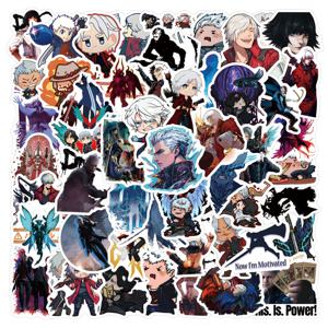 60PCS 핫 게임 액션 싱글 플레이어 게임 데빌 메이 크라이 그래피티 스티커 재미있는 창의적인 DIY 장식용 스쿠터 헬멧 ﻿