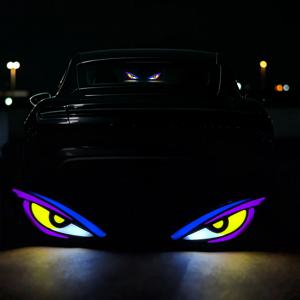 태양광 LED 악마의 눈 앞유리 경고 점멸 신호 표시등 SUV 자동차 창문용 흡착 컵 포함 차량용 LED 무드등