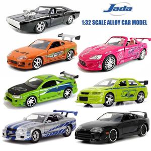 Jada Toys 1:32 패스트&퓨리어스 합금 자동차, 미쓰비시 랜서 TOYATO 슈퍼 닛산 스카이라인 GTR 제타 RX-7 컬렉션 어린이를 위한 선물 장난감