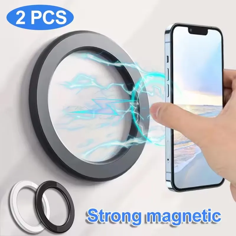 MagSafe 마그네틱 링 홀더 접착식 강력 자석 휴대폰 벽걸이 거치대 아이폰 17 16 Pro 아이패드용