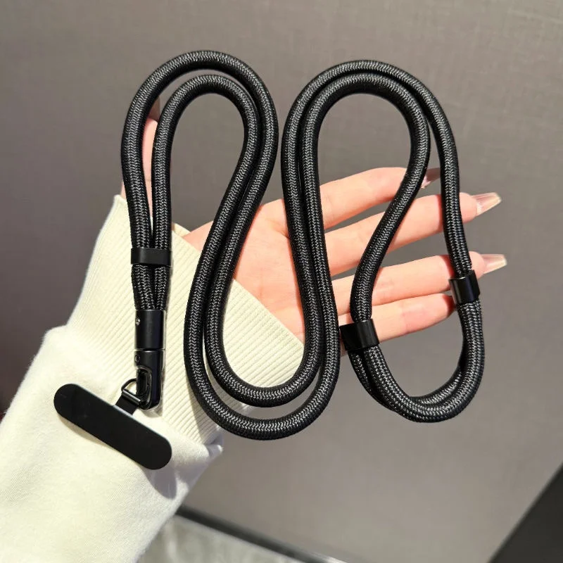 조절 가능한 휴대폰 스트랩 끈 크로스바디 폰 끈 목줄 패치 포함 아이폰 휴대폰 걸이 스트랩