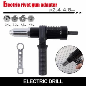 헥스 샤프트 전기 드릴 리벳 건 어댑터, 리벳팅 도구 변환 커넥터, 2.4mm 3.2mm 4.0mm 4.8mm 블라인드 리벳용