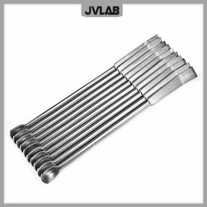 마이크로 약품 스크레이퍼 스푼 스테인리스 스틸 스패출라 스쿱 삽 길이 100mm SUS 트레이스 약품 스푼 10cm 10개입
