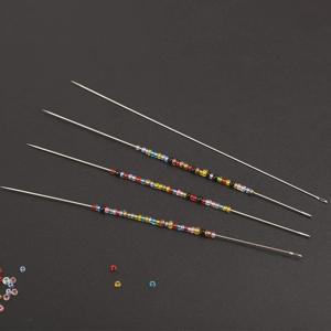비즈 스레딩용 금속 비즈 바늘, 스트링 탬버 쥬얼리 팔찌 목걸이 제작 핀, 코드 도구 핀, DIY 도구, 30 개