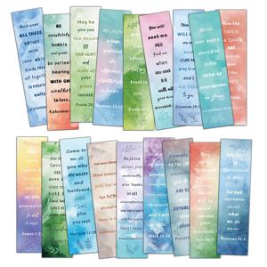 30/60PCS 성경 구절 북마크 그리피티 노트북 수하물용 향수를 불러일으키는 룸 카드 창의적인 주석이 있는 독서 북마크