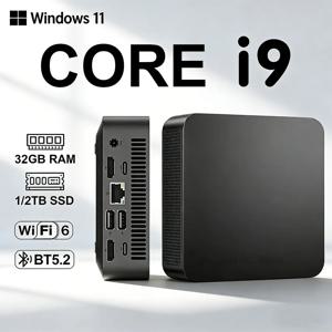 Windows 11 Pro, Core i9-10980HK/i3-6100 프로세서, 16GB RAM, 1/2TB M.2 SSD, Wi-Fi 6, Bluetooth 5.2, 4K 60Hz HD, 미니 게이밍 PC, 휴대용 데스크톱 PC