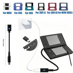 닌텐도 3DS 컨버터 충전 어댑터 전원 공급 와이어 USB C 케이블 (NDSi, 2DS, 3DSLL, 3DSXL 콘솔용)