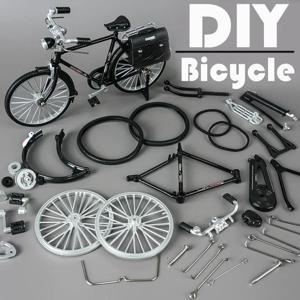 시뮬레이션 레트로 28 금속 다이 캐스팅 자전거 모델 크리 에이 티브 DIY 홈 인테리어 1:10 장식 성인 재미 장난감 장식 공예품