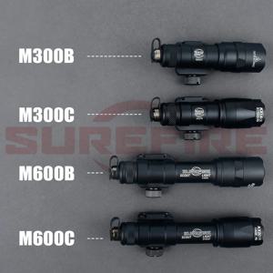슈어파이어 M300B M600B 손전등 M300 M600 시리즈 라이트 600루멘 램프 스위치 슈어파이어 토치 M300C 알루미늄 순간/지속 점등