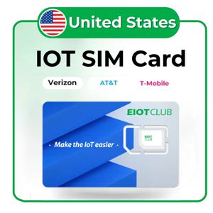 미국 IOT SIM 카드, 버라이존, AT&T, T-Mobile M2M 고속 데이터 SIM 지원, 보안 카메라, 라우터, WiFi 핫스팟, 트래커용