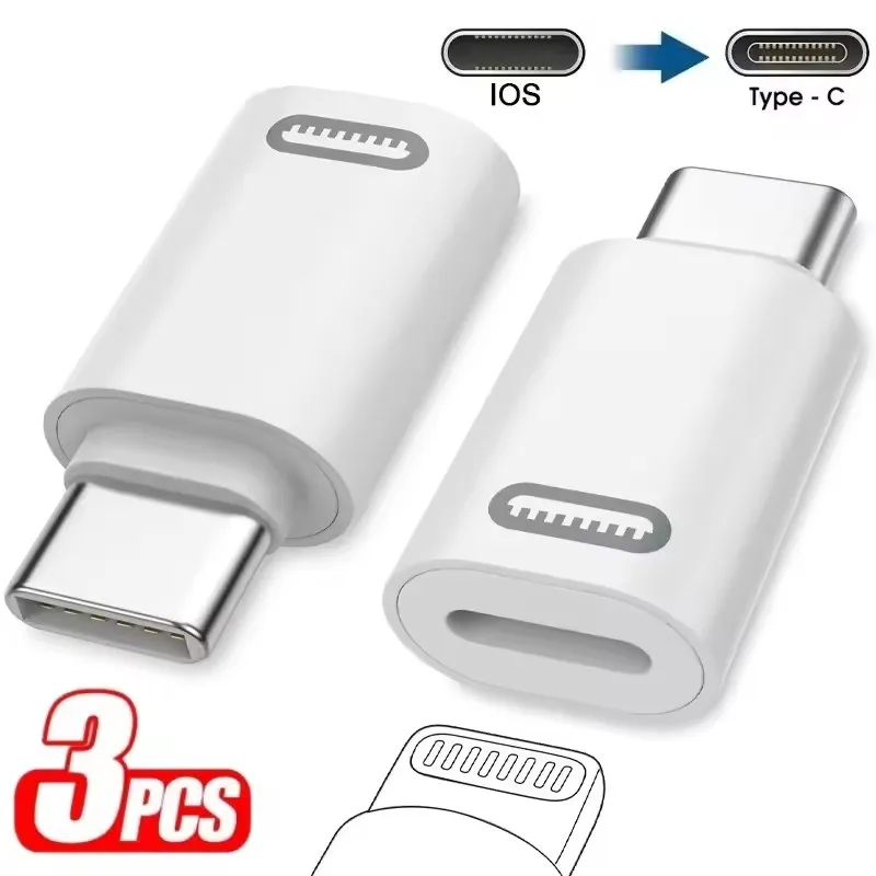 IOS-USB C 고속 충전 어댑터, 라이트닝-타입 C 어댑터, USB C 데이터 전송 컨버터 (아이폰 17, 15, 삼성, 구글용)