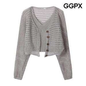 (GGPX)베스트 세트 스카시 버튼 가디건 (GQ3ST010F)
