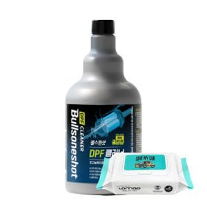 불스원샷 DPF 클리너 트럭버스용 1L 대형차량 관리복원 디젤차 고농축 연료첨가제 +물티슈(70매)