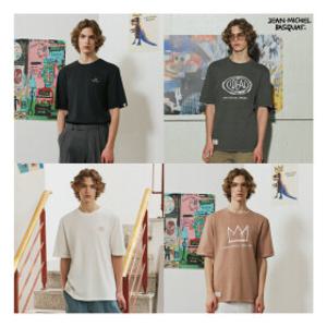 바스키아  () 26SS 남성 아트워크 라운드 반팔티 4종(B607M)