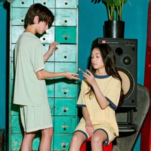 마밤 MSMV 접촉냉감 박스로고 아동 주니어 잠옷 실내복 링거 5부 내의 세트 9COLOR