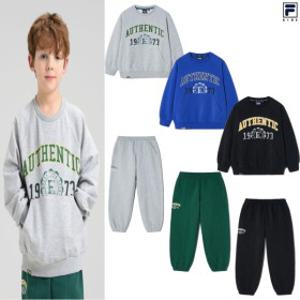 휠라키즈 캠퍼스 바시티 맨투맨조거팬츠/FK2POH1302XFPH1301X