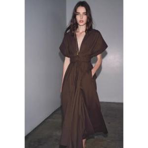 ZARA 자라 브이넥 플리츠 드레스 원피스 2965260