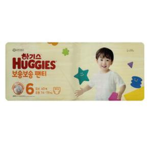 하기스 2024 보송보송 팬티형 기저귀 6단계 공용 40매x2팩