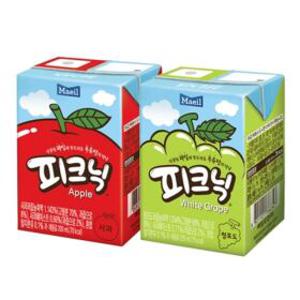 (사과/청포도)매일 피크닉 사과 팩음료 200mlx24팩/ 음료수 주스 쥬스 어린이음료 팩주스 과일쥬스 dmafy