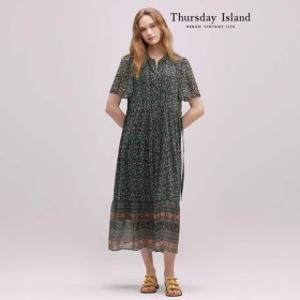 (현대Hmall)비밀상점 Thursday Island 플라워 패턴 쉬폰 원피스(T244MOP255W)