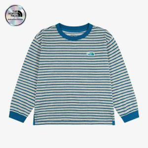 노스페이스 키즈 공식  키즈 플레이온 스트라이프 긴팔 티 NT7TS02S_LYE