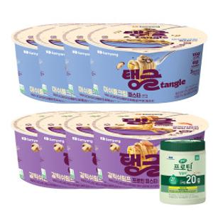 탱글 큰컵 갈릭쉬림프+머쉬룸크림 프로틴파스타 8개 +셀렉스 프로틴 당솔브 266g