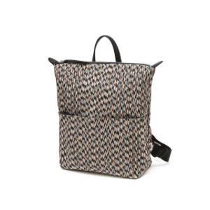 25FW D-PLEATS 체크 플리츠 경량 원단 백팩 DCBA5F001W2