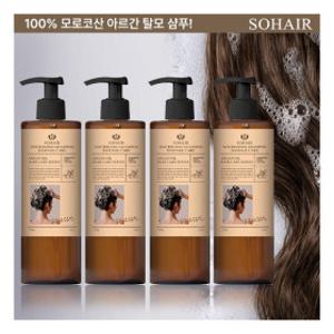 쏘헤어   2+2   너리싱 아르간 대용량 탈모 샴푸 데미지케어 1000g 4개 (정상가