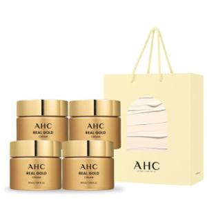 AHC 리얼골드크림 50ml 4개 선물세트 선물용 쇼핑백 증정