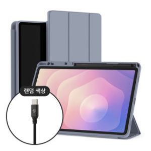 (케이블 증정/6색상) 갤럭시탭 S펜 수납 폴리오 케이스_갤럭시탭 S10 S9 S8 S7 S6 FE 라이트 플러스 A9 A8