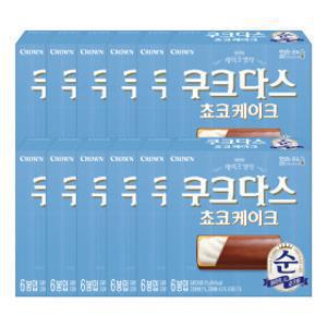 크라운 쿠크다스 쵸코케이크 121G 12개 (1 Box)