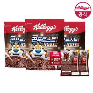 시리얼 콘푸로스트 다크초코 550g x 3개 + 쿠키앤크림 60g