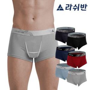 라쉬반 H분리 나무소재 남성팬티 프리미엄 임팩트 더블듀오 6종