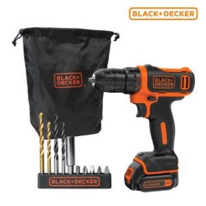 블랙앤데커 10.8V 드릴 드라이버 EBDCDD12HS 11pcs 액세서리 파우치 포함