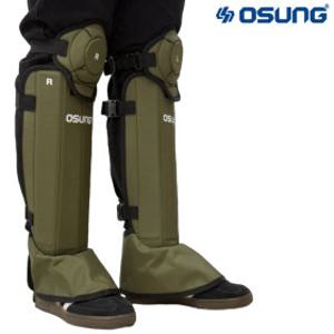 오성 무릎보호대 OSC-962K 카키 예초기 안전장비 제초 벌초 조경 보호구