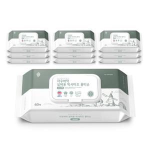 와이드 빅사이즈(200x300mm) 실버용/간병용 물티슈(60매x10개)