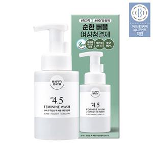 [최저가도전] 해피바스 pH4.5 약산성 쑥버블 순한 여성청결제 300ml