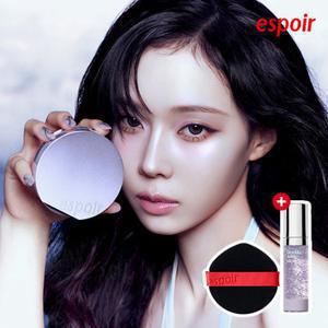 [본품+베이스set] 에스쁘아 비벨벳 커버 쿠션 갤럭시 에디션 / 본품1+퍼프1+수분베이스(글로우라이저7ml)