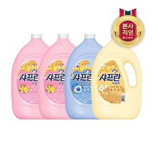 [8/3 더블7%쿠폰] 샤프란 시어버터 섬유유연제 3.1LX4개 3종 택1