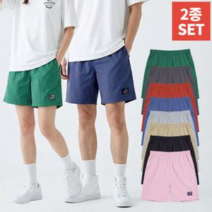 [2장세트]이지바이 남녀공용 웨이브코드 타슬란 썸머 하프 팬츠(U7QPSS01)