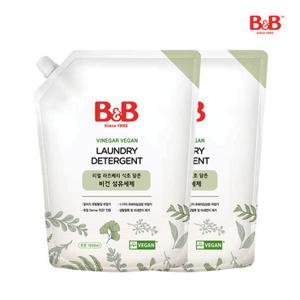 비앤비 비건인증 아기 세탁세제 1500ml 리필 x 2개