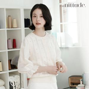 [TV상품]엔니튜드 자수 블라우스 소매 가디건 2종
