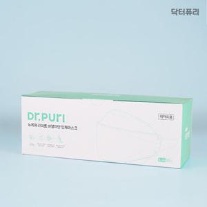 [닥터퓨리] KFAD 뽑아쓰는 비말차단 입체마스크 100매 번들형 대용량 (대형, 중형)