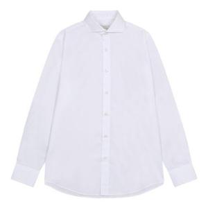 [백화점][지이크]화이트 면혼방 와이드카라 슬림핏 스판 드레스 남성 정장 셔츠 (BAH5501MIA)