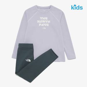 [백화점][노스페이스 키즈] NT7TR21U   라벤더  키즈 서프사이드 긴팔 세트 래쉬가드 수영복 NT7TR21U